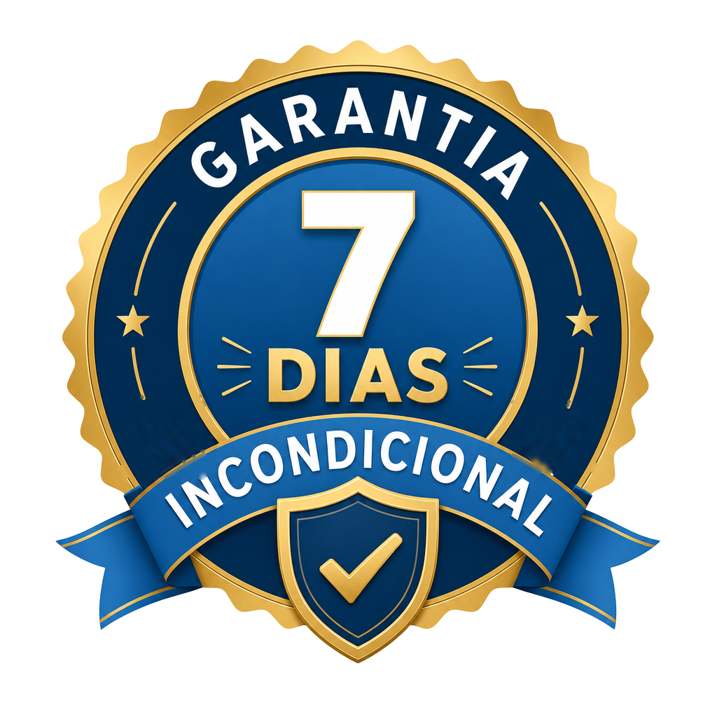 Selo de garantia incondicional de 7 dias